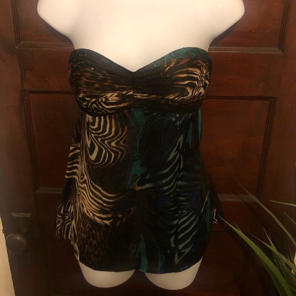 Bebe Iridescent Print Top - Picture 1 of 7